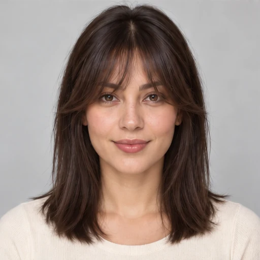 Long layered bangs — GPT style reference