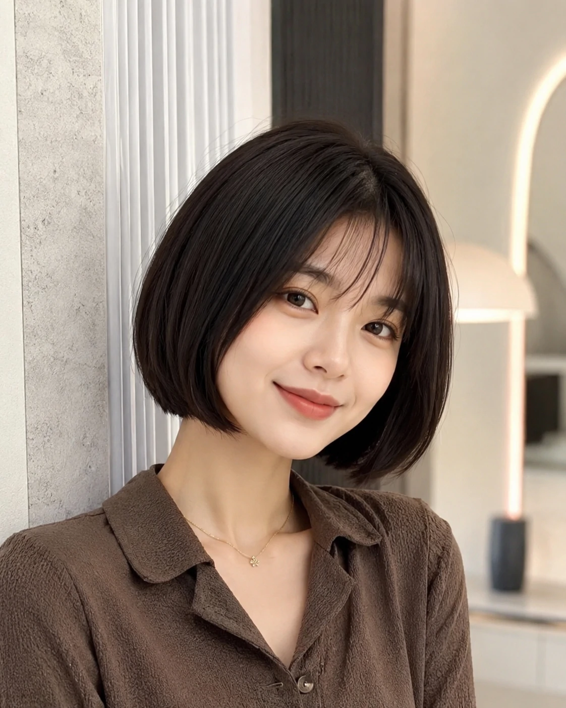 Bob cut before and after hairstyle example