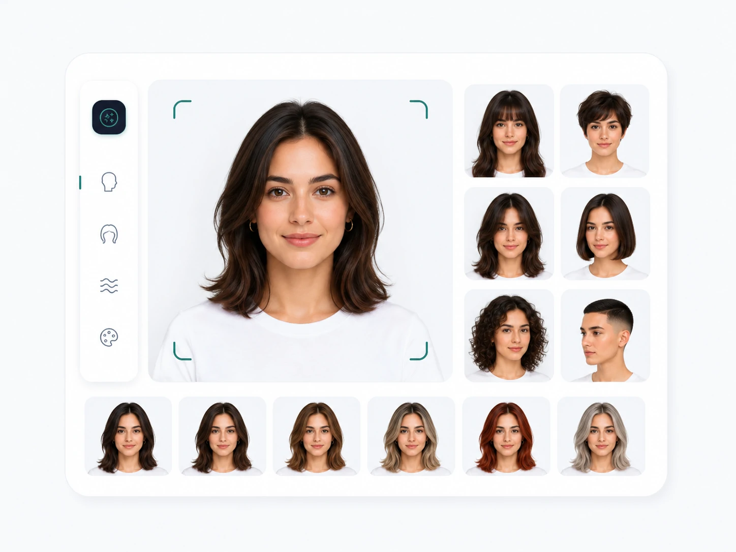 Choosing haircut, bangs, color, and style ideas